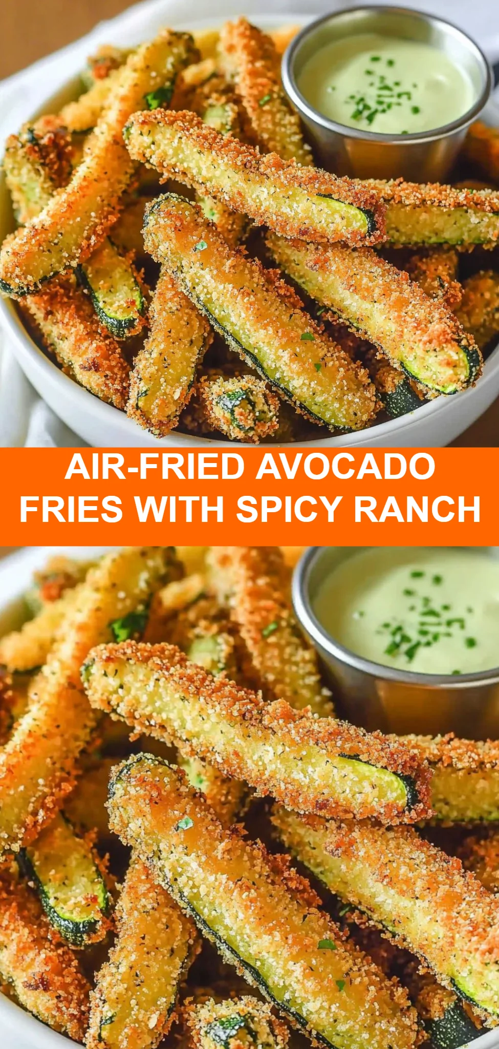 Air-Fried Avocado Fries with Spicy Ranch