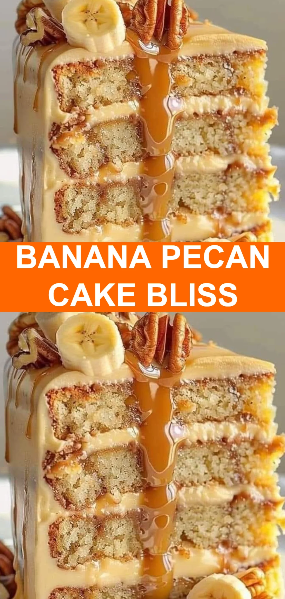 Banana Pecan Cake Bliss