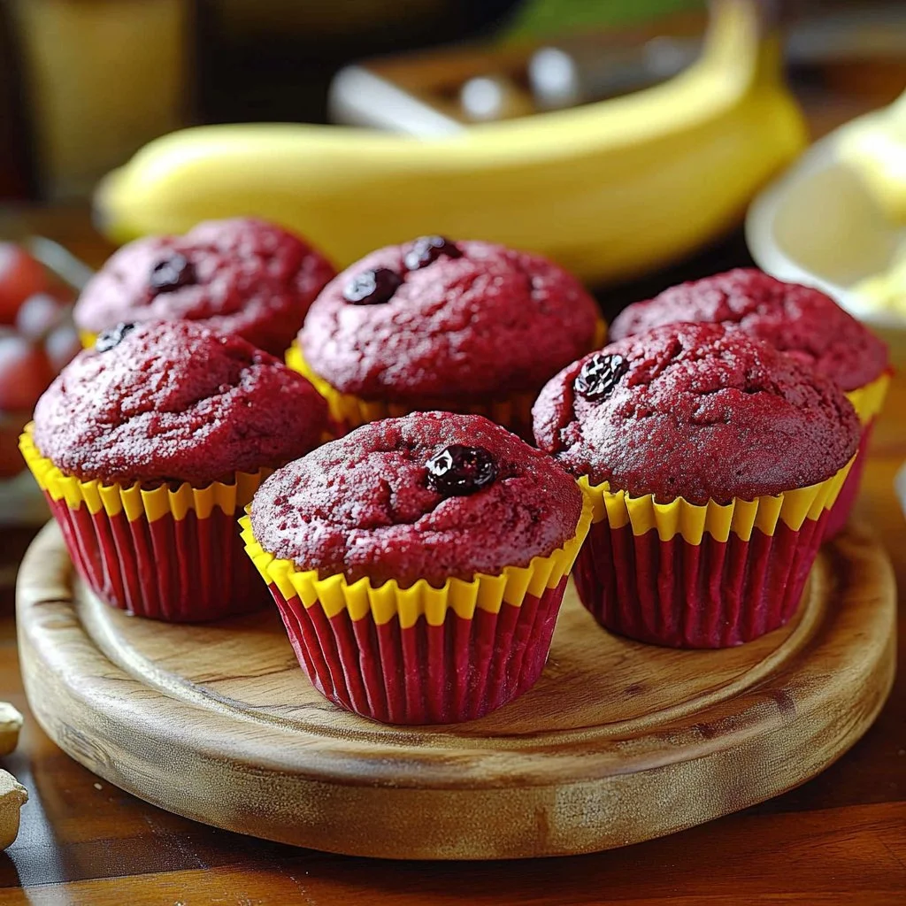 Healthy homemade beet muffins for babies and toddlers