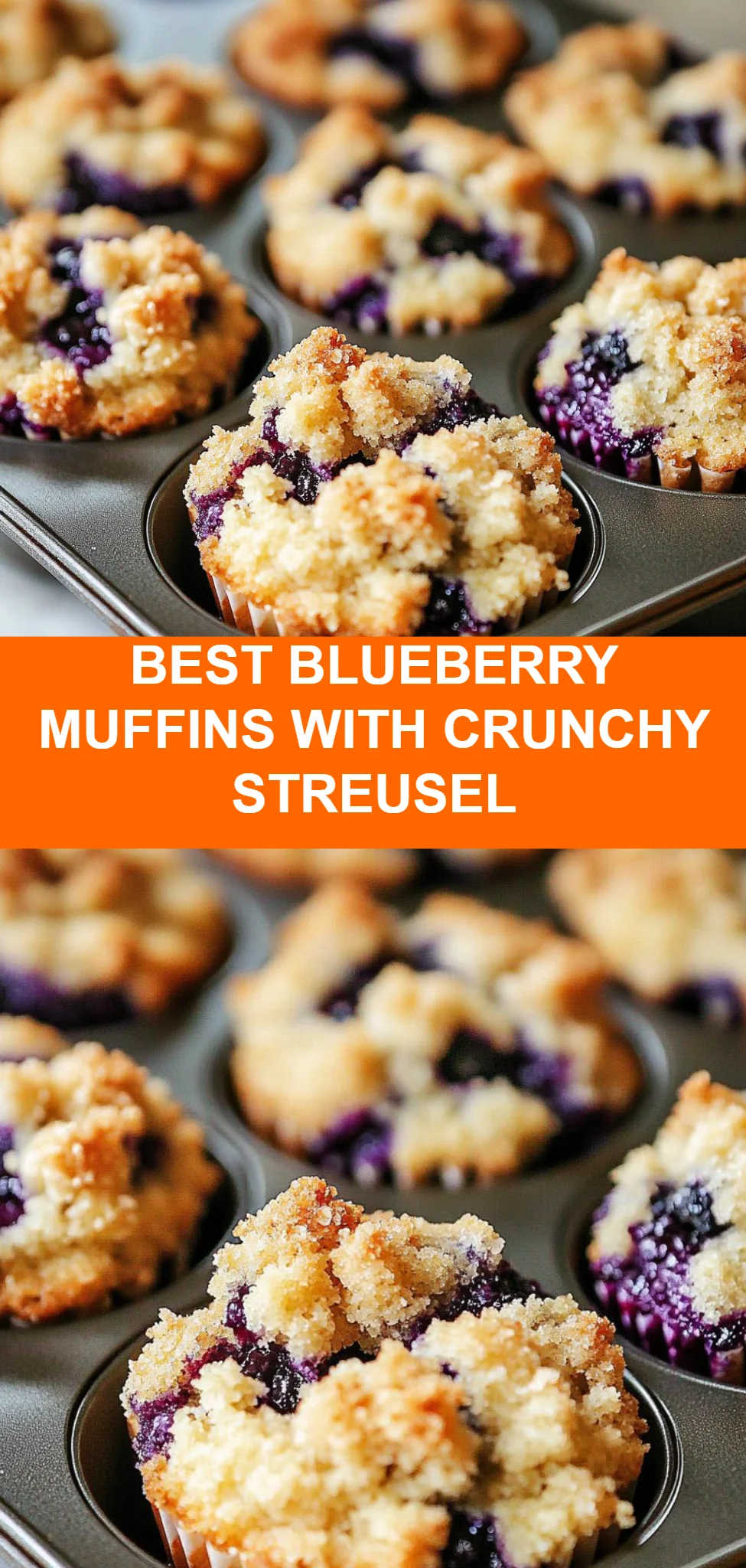 Best Blueberry Muffins with Crunchy Streusel