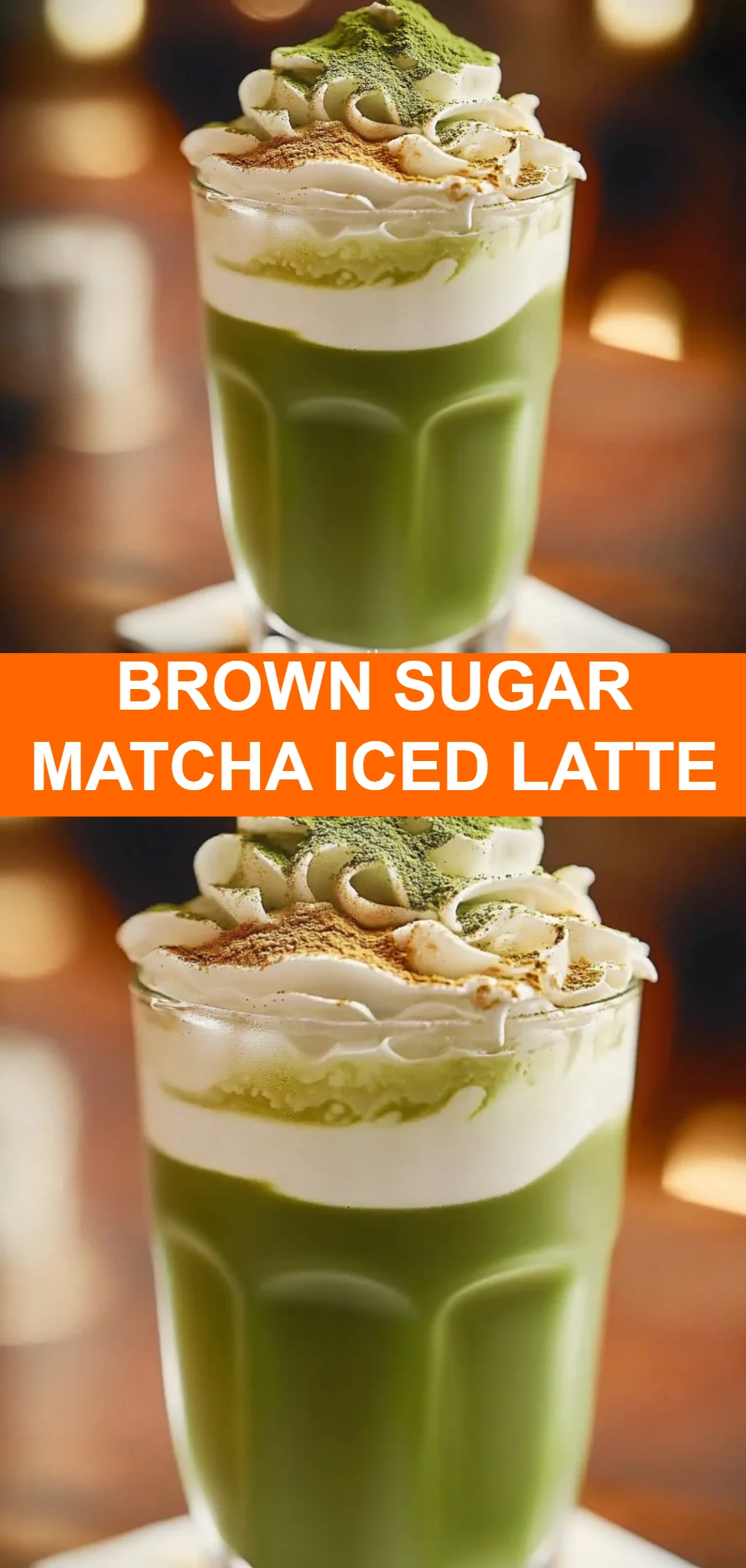 Brown Sugar Matcha Iced Latte