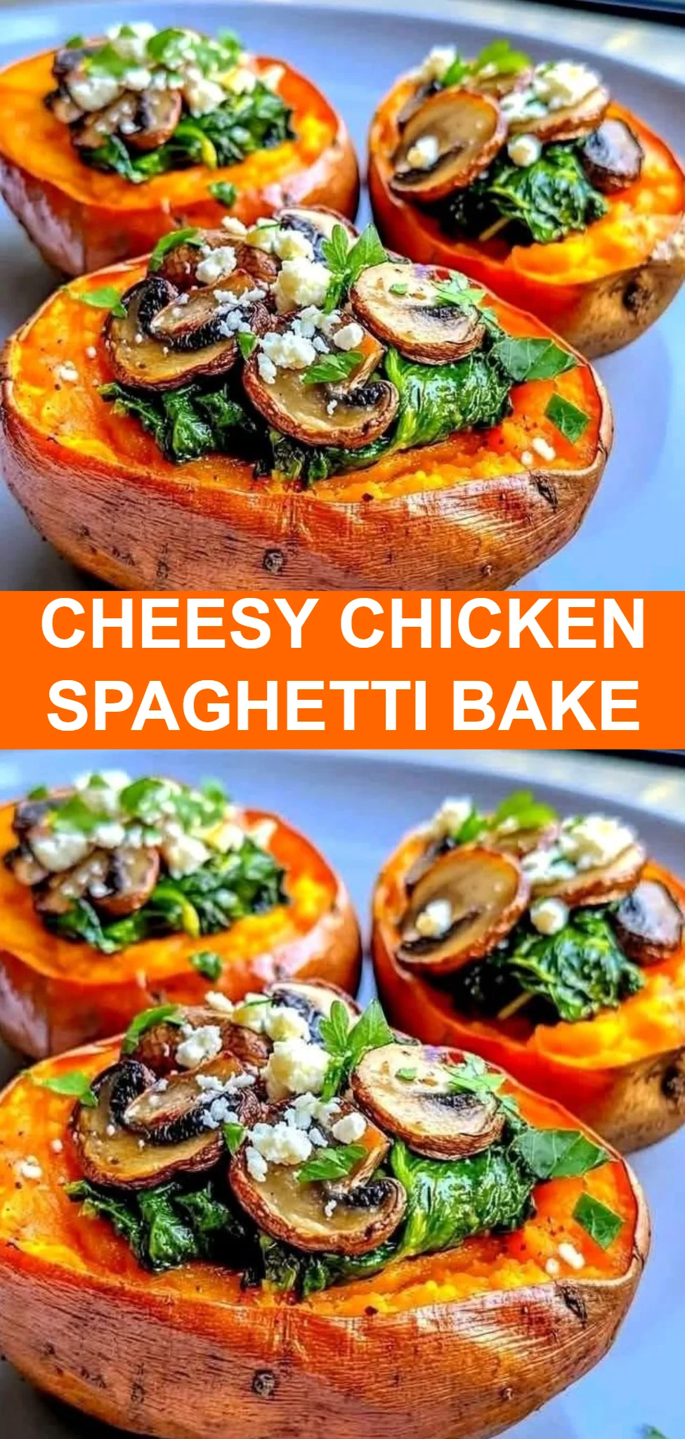 Cheesy Chicken Spaghetti Bake