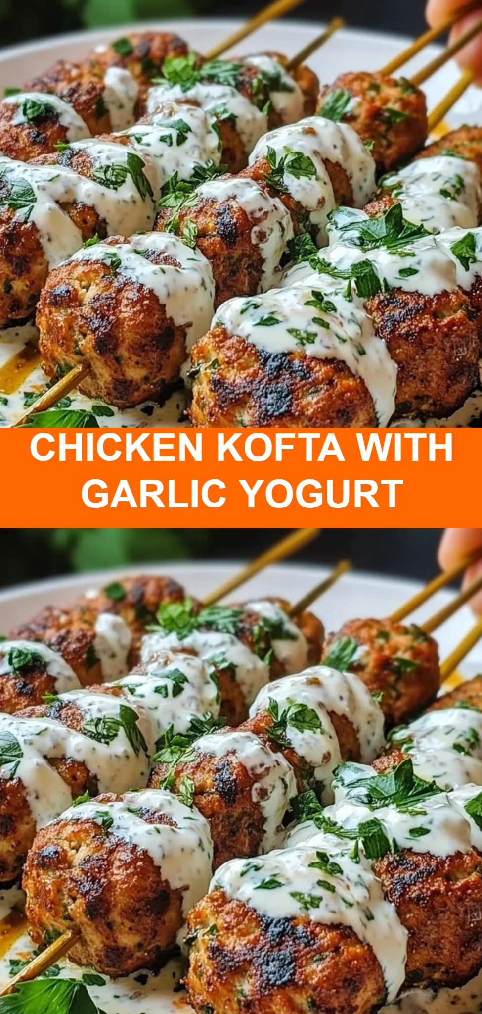 Chicken Kofta with Garlic Yogurt