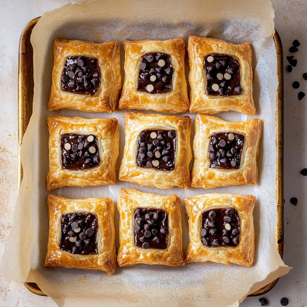 Delicious Chocolate Cream Cheese Danish pastry, featuring a rich chocolate and cream cheese filling.