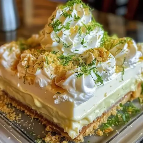 Delicious Citrus Lime Pie Parfait layered with fresh lime zest and whipped cream.