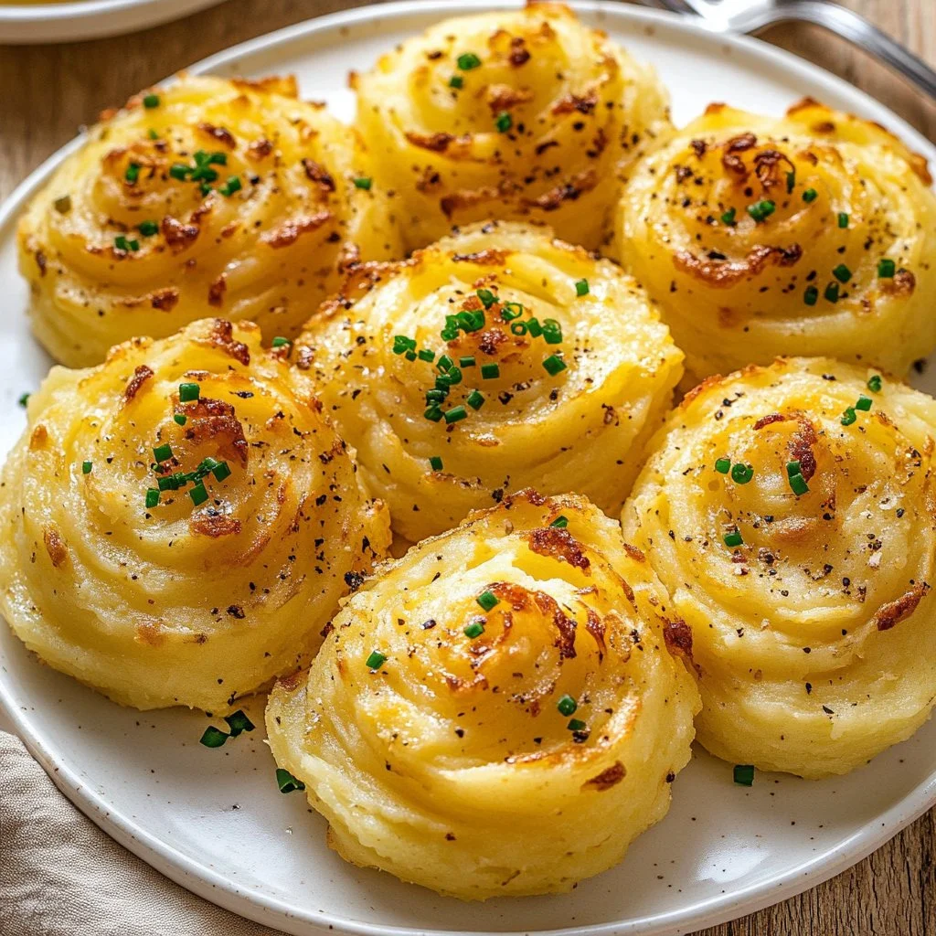 Classic Duchess Potato dish served elegantly on a plate