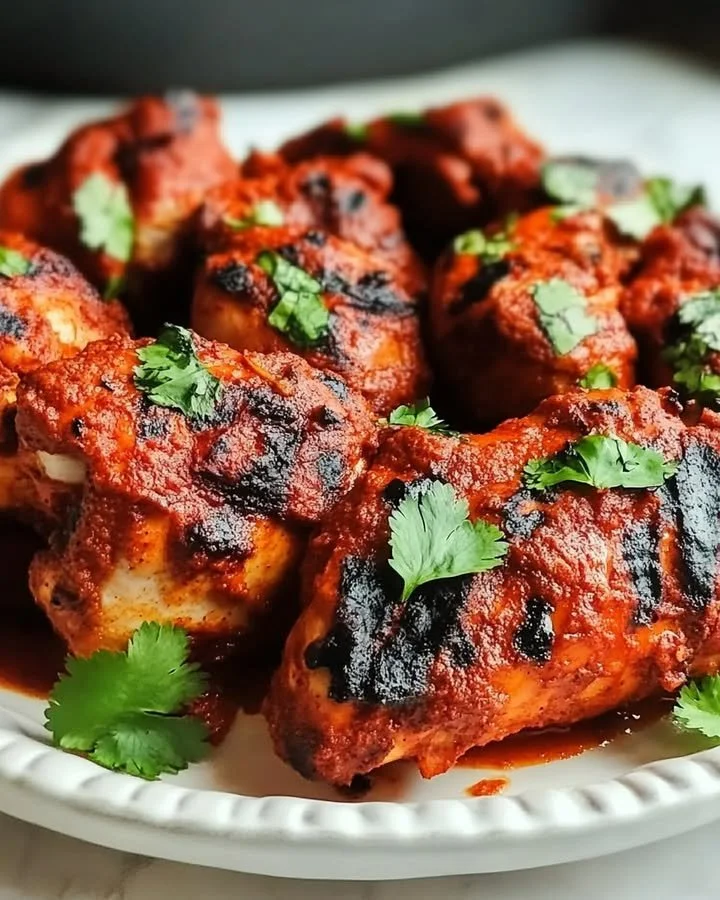 Delicious clay oven spiced chicken marinated in aromatic spices