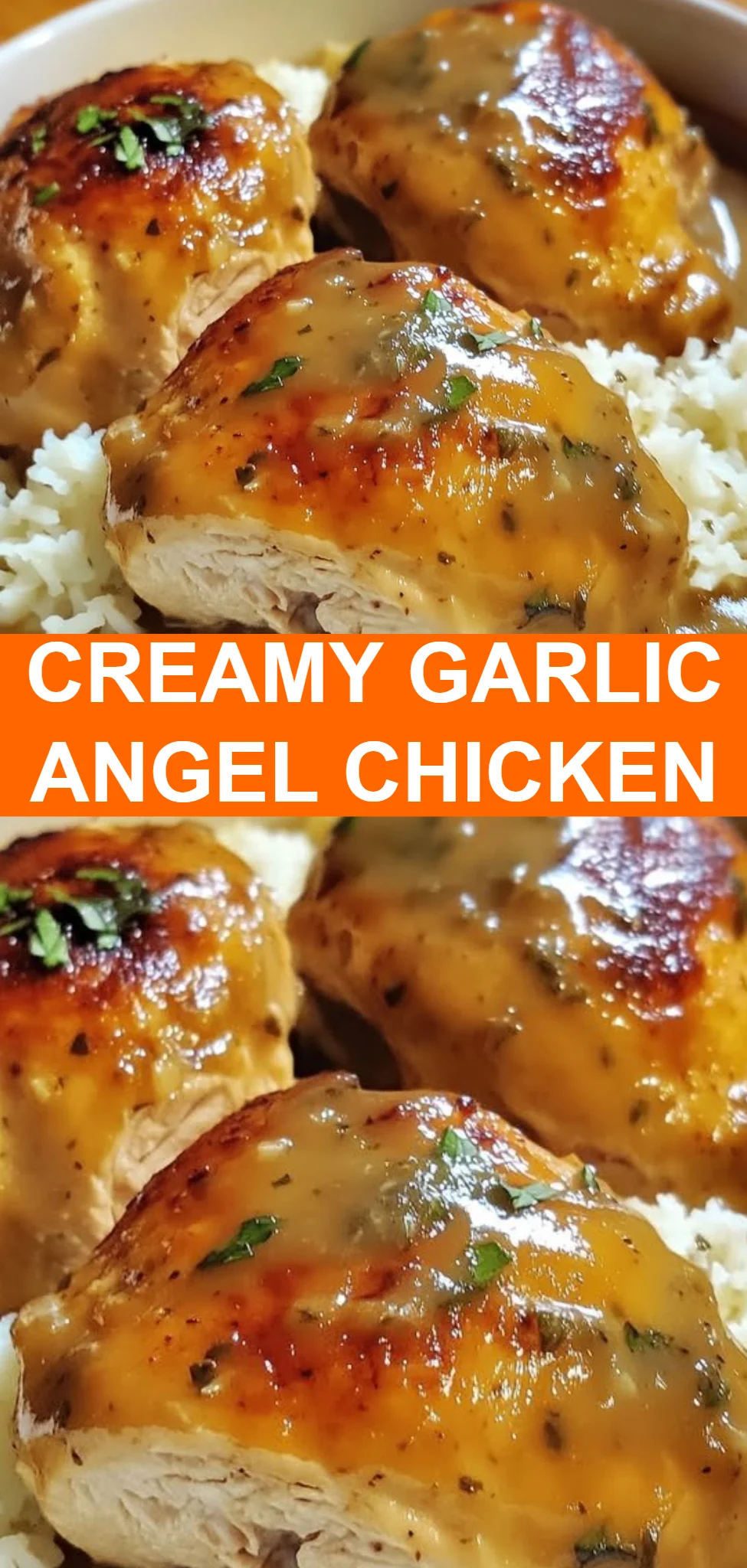 Creamy Garlic Angel Chicken