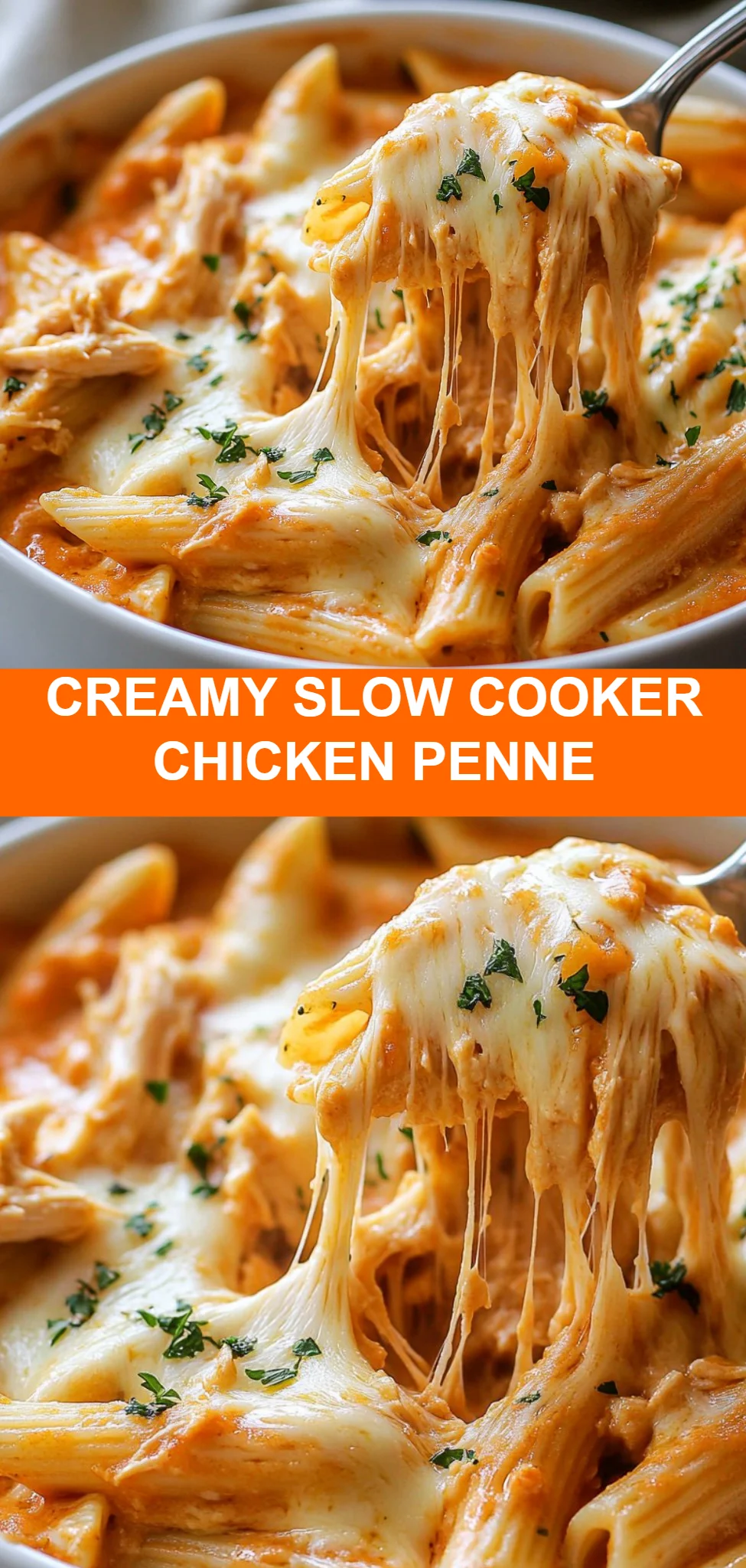 Creamy Slow Cooker Chicken Penne