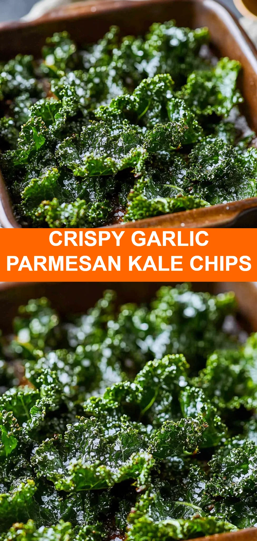 Crispy Garlic Parmesan Kale Chips