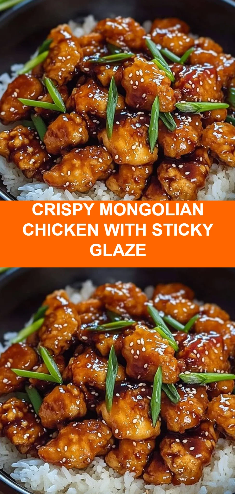 Crispy Mongolian Chicken with Sticky Glaze