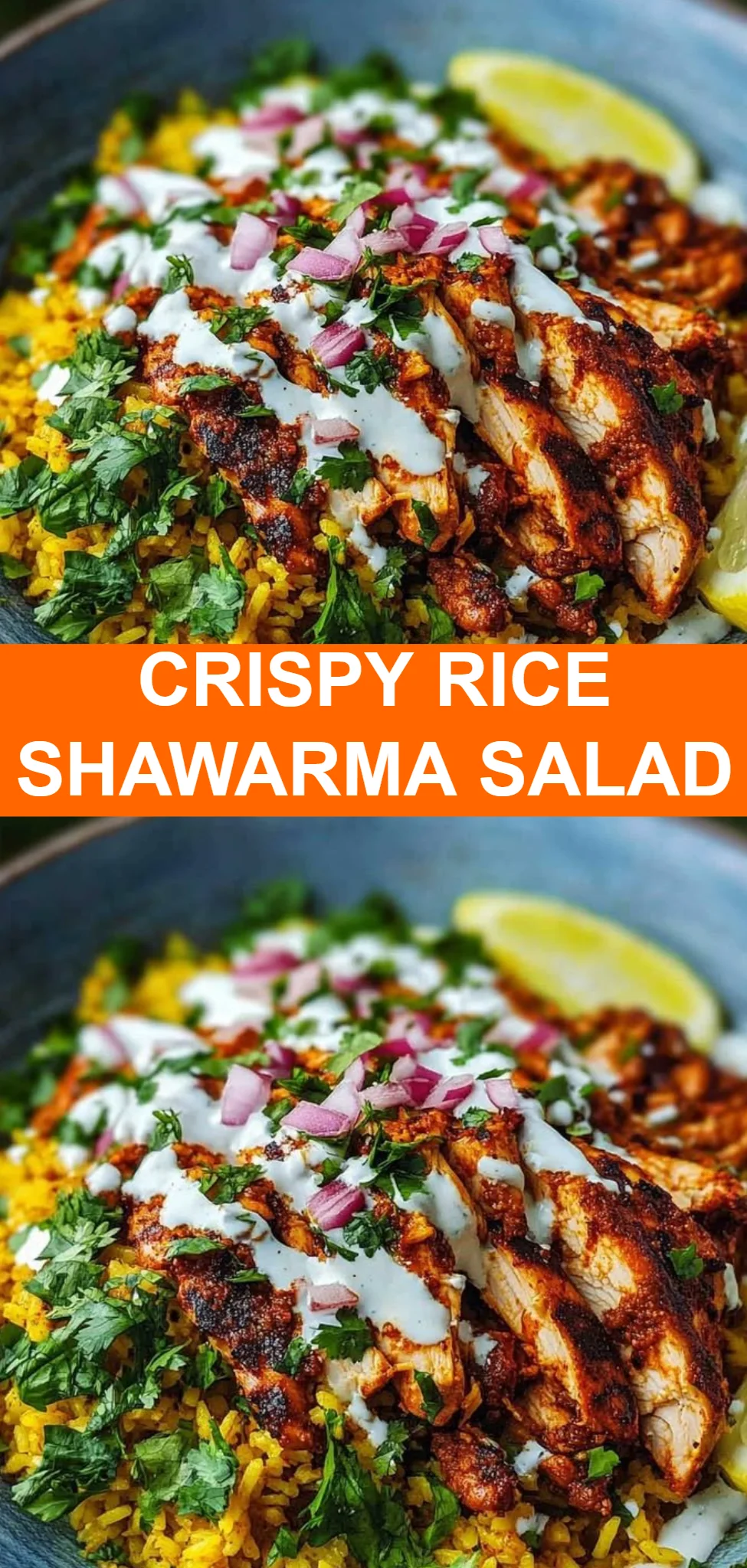 Crispy Rice Shawarma Salad