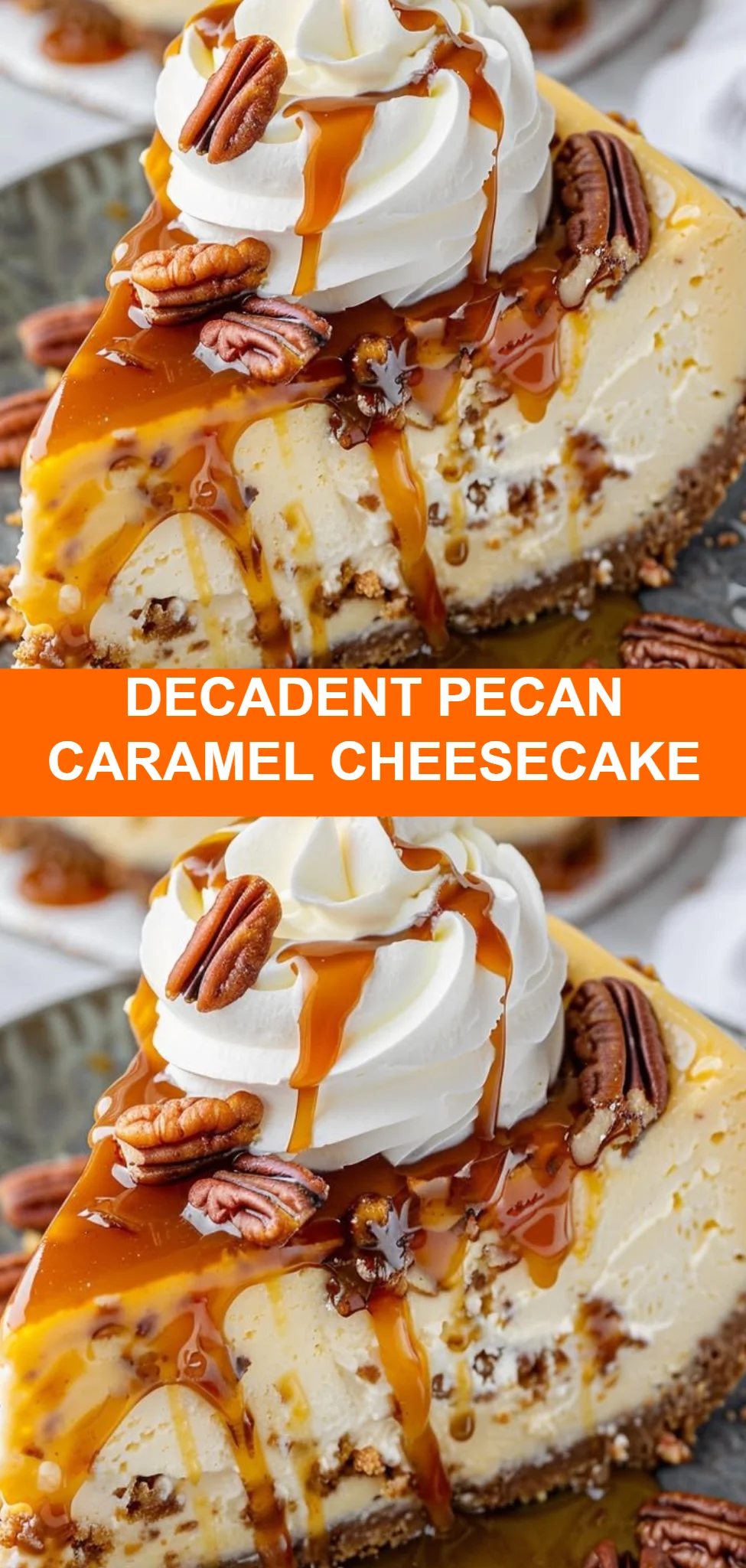 Decadent Pecan Caramel Cheesecake