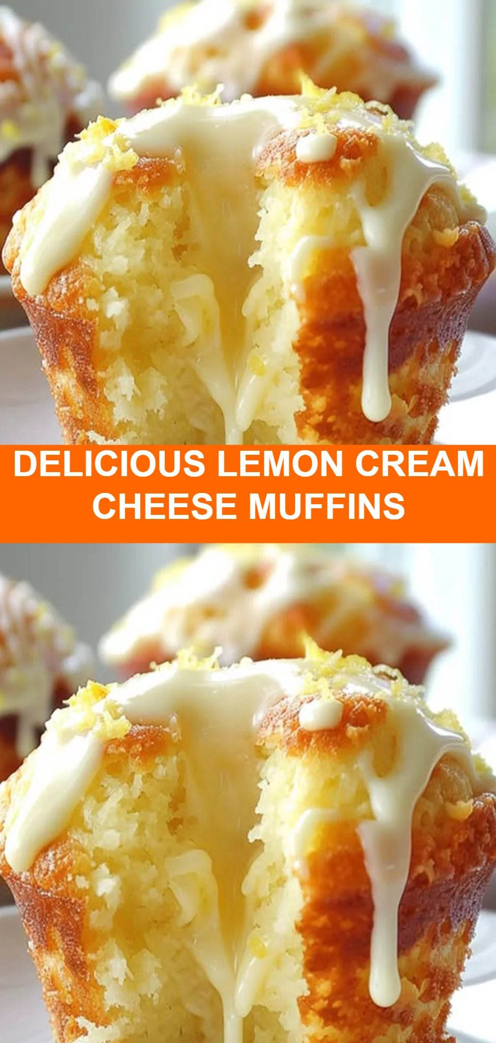 Delicious Lemon Cream Cheese Muffins