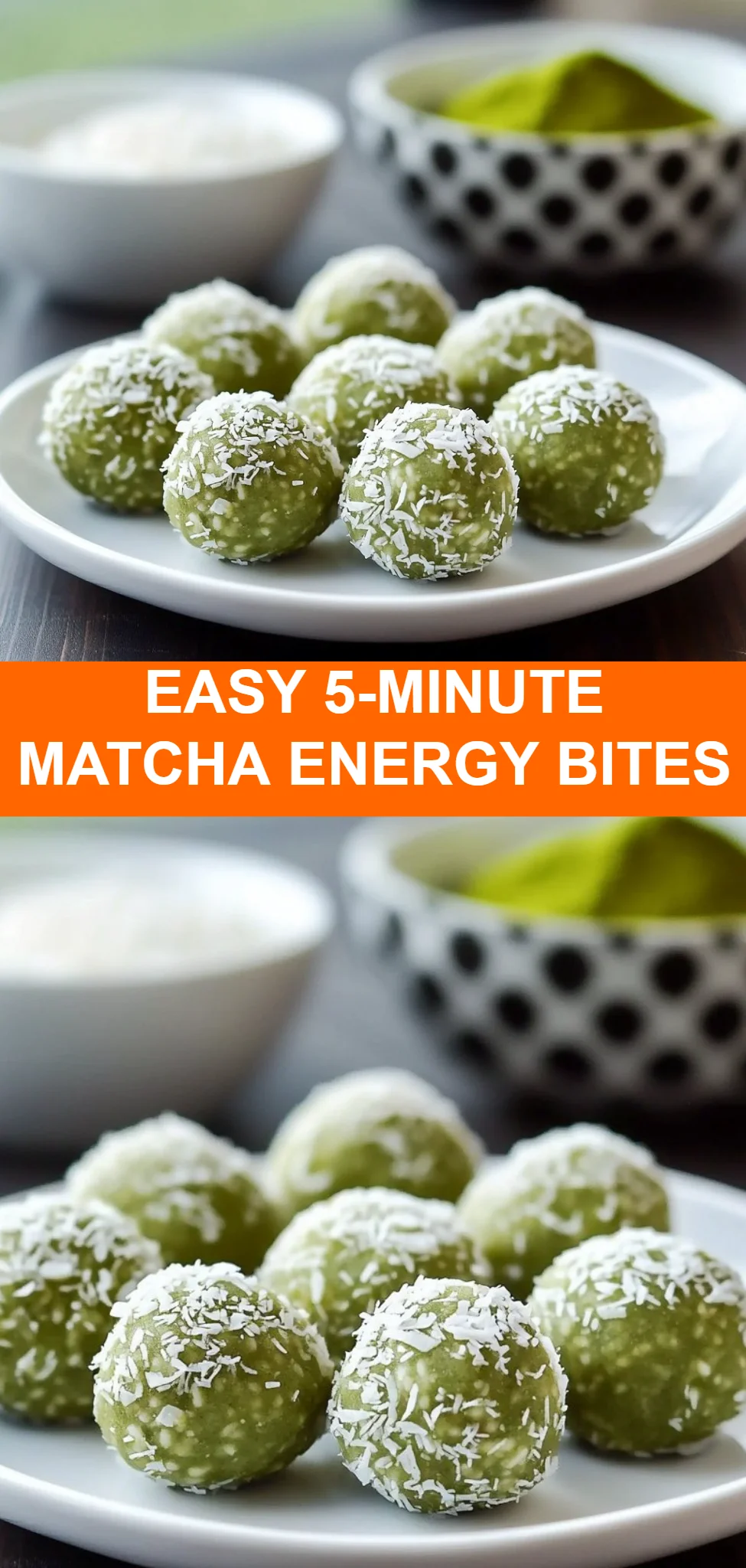 Easy 5-Minute Matcha Energy Bites