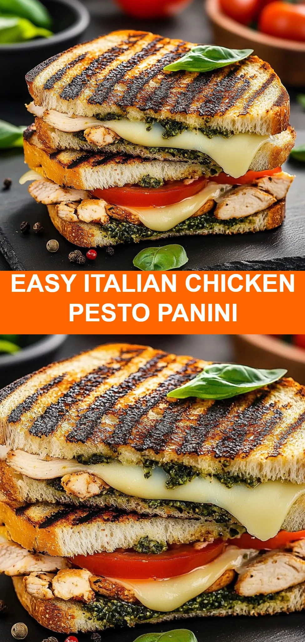 Easy Italian Chicken Pesto Panini