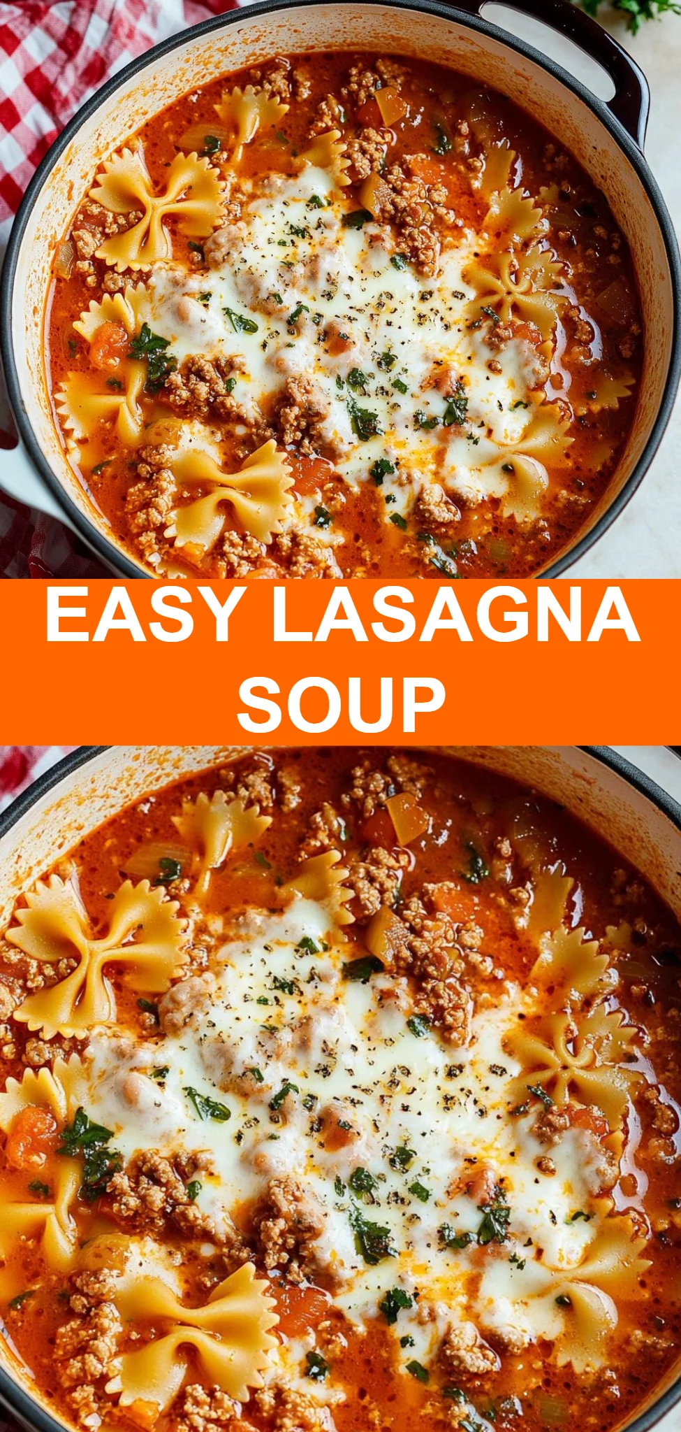 Easy Lasagna Soup