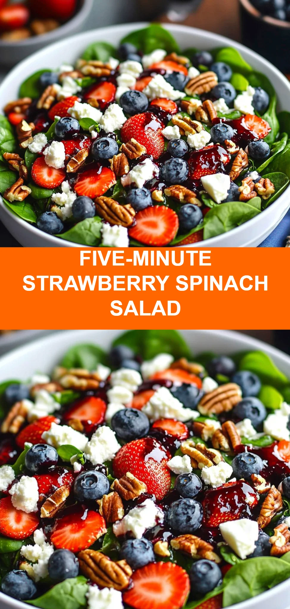 Five-Minute Strawberry Spinach Salad