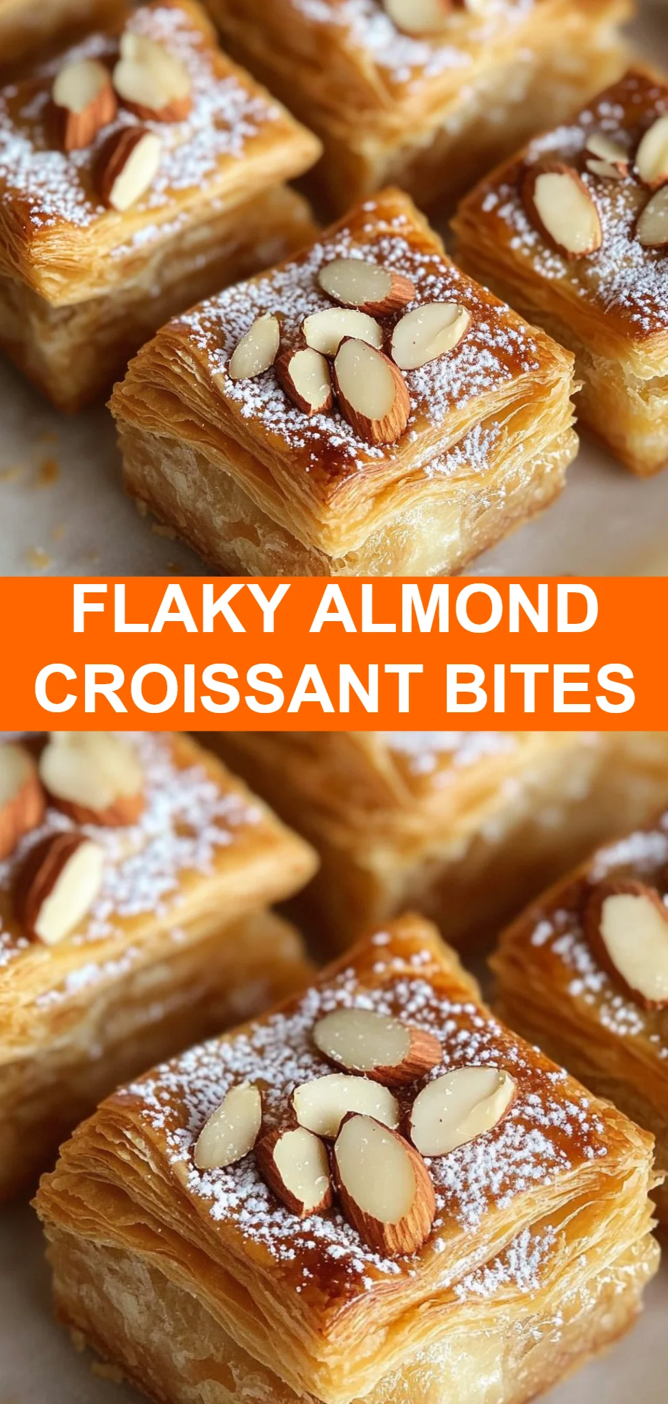 Flaky Almond Croissant Bites