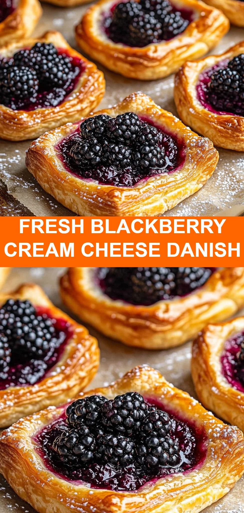 Fresh Blackberry Cream Cheese Danish