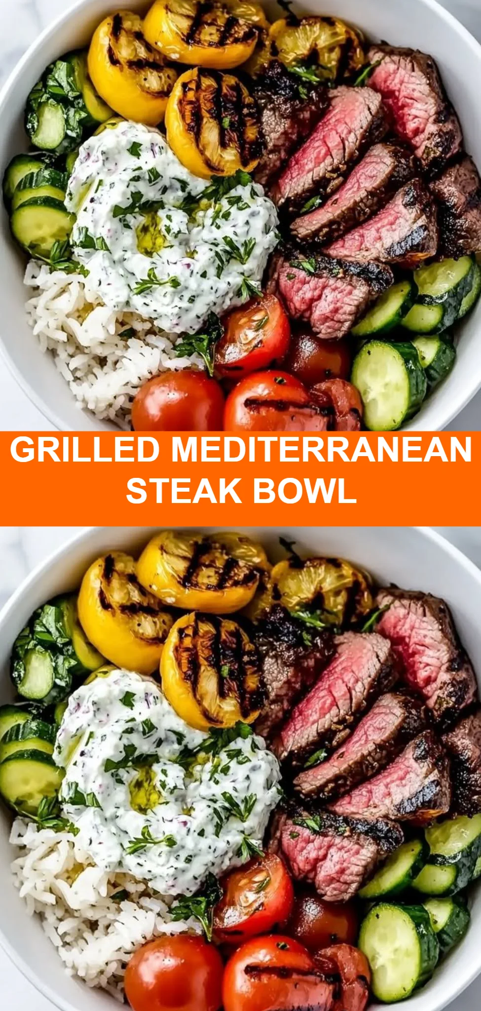 Grilled Mediterranean Steak Bowl