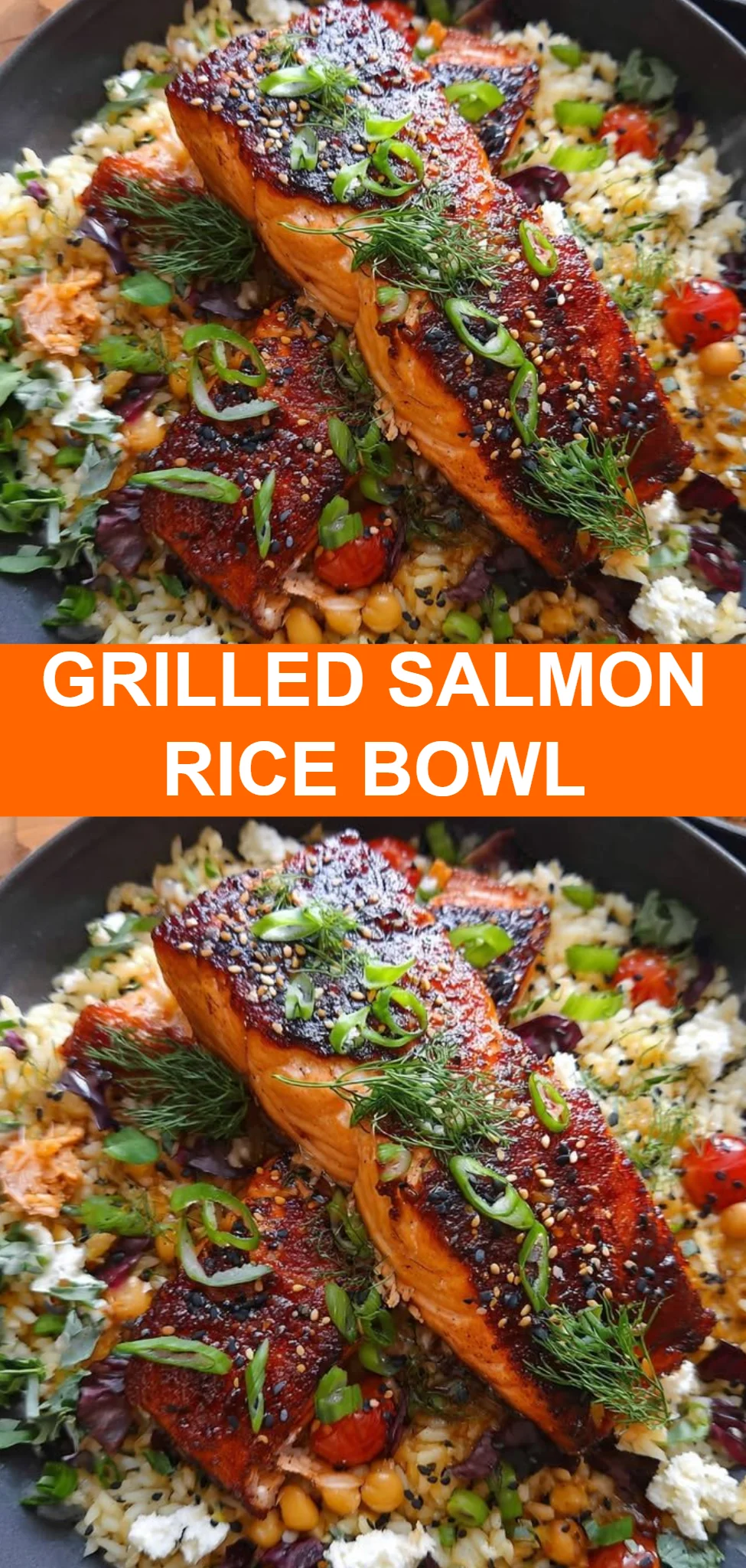 Grilled Salmon Rice Bowl
