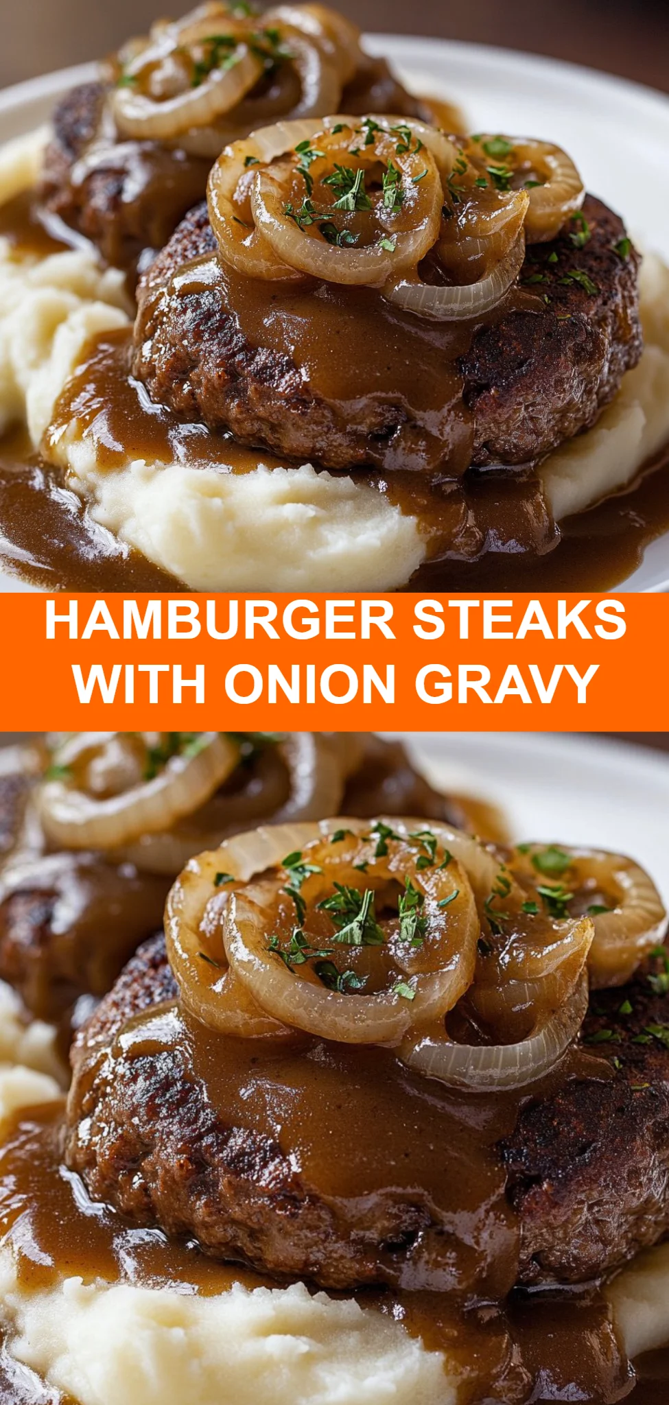 Hamburger Steaks with Onion Gravy
