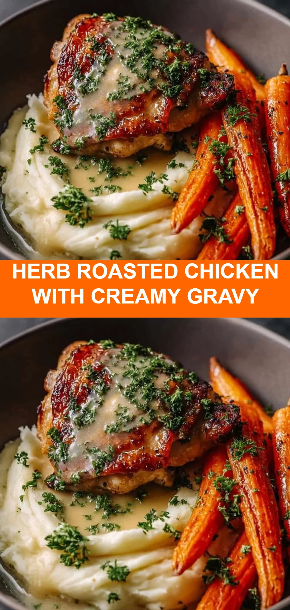 Herb Roasted Chicken with Creamy Gravy