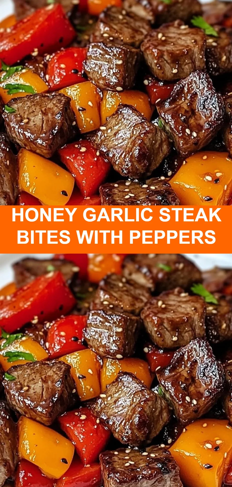 Honey Garlic Steak Bites with Peppers
