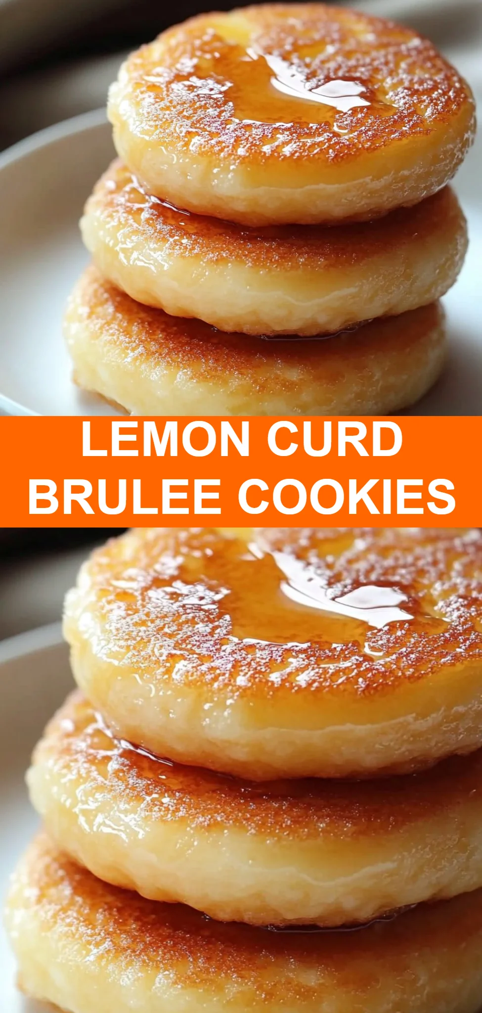 Lemon Curd Brulee Cookies