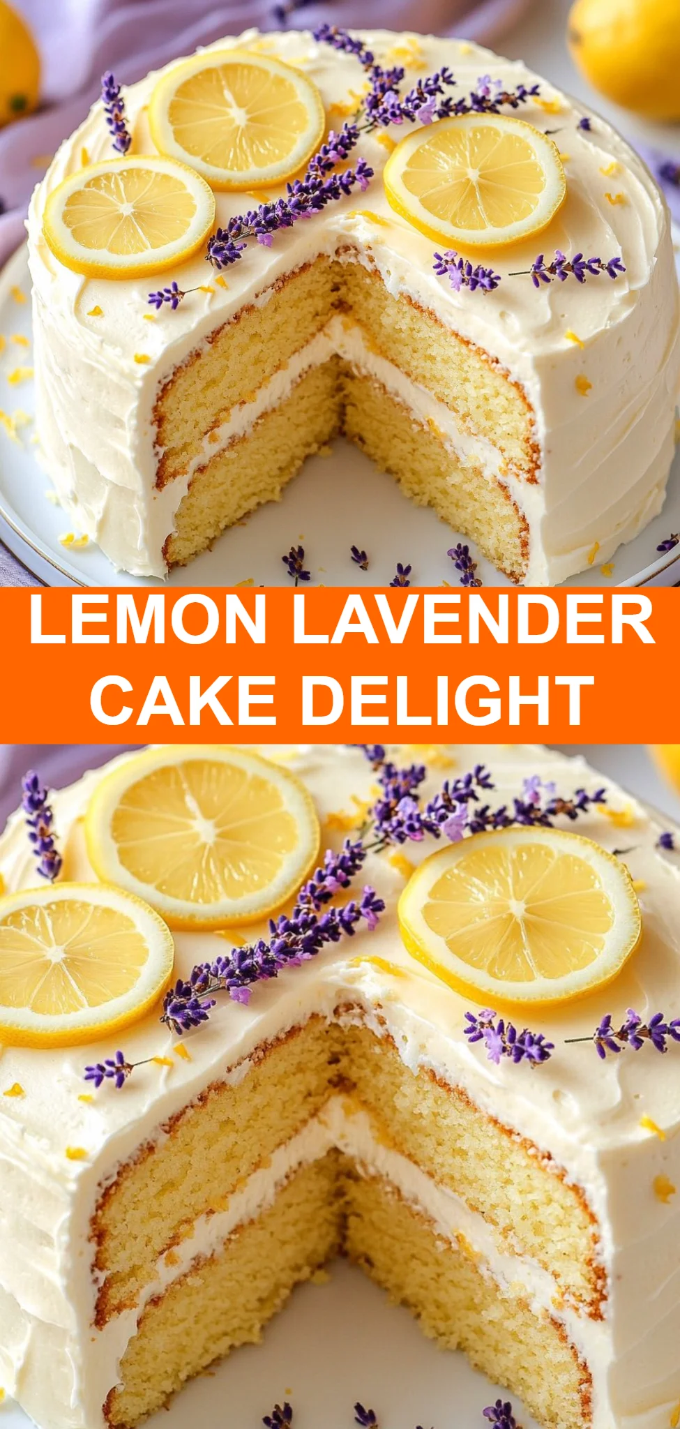 Lemon Lavender Cake Delight