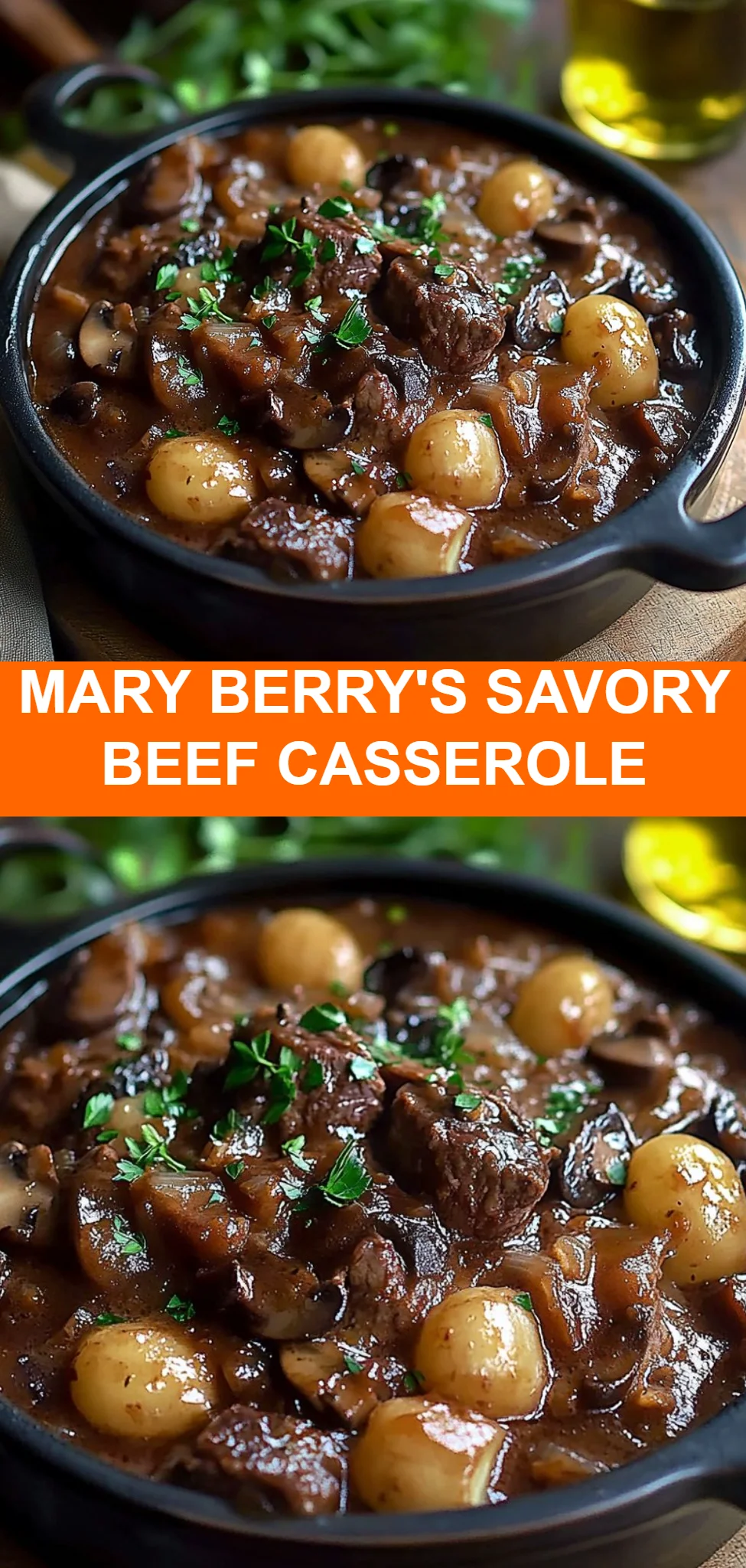 Mary Berry's Savory Beef Casserole