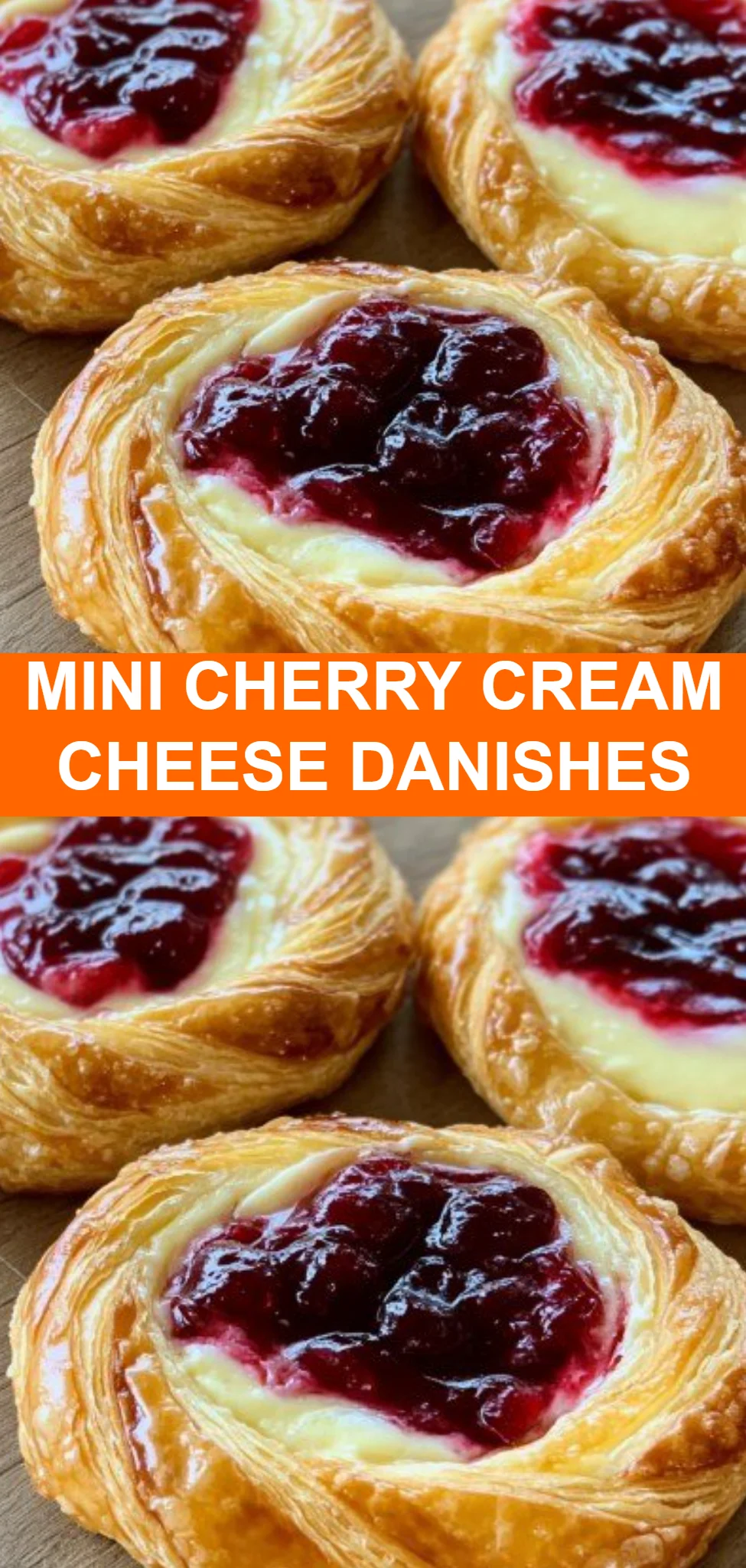 Mini Cherry Cream Cheese Danishes