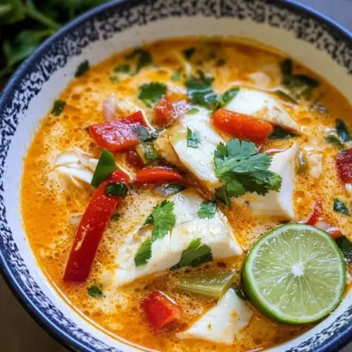 Delicious moqueca-inspired Brazilian seafood stew with colorful ingredients