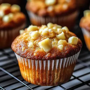 Homemade Morning Glory Muffins with oats, carrots, and nuts on a wooden table.