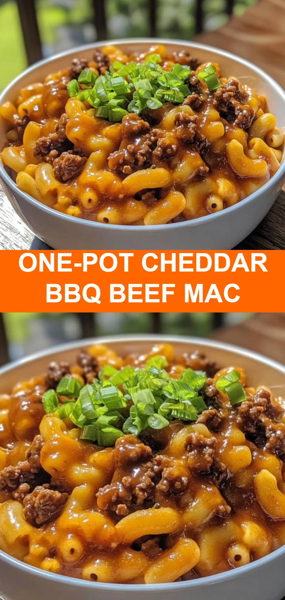 One-Pot Cheddar BBQ Beef Mac