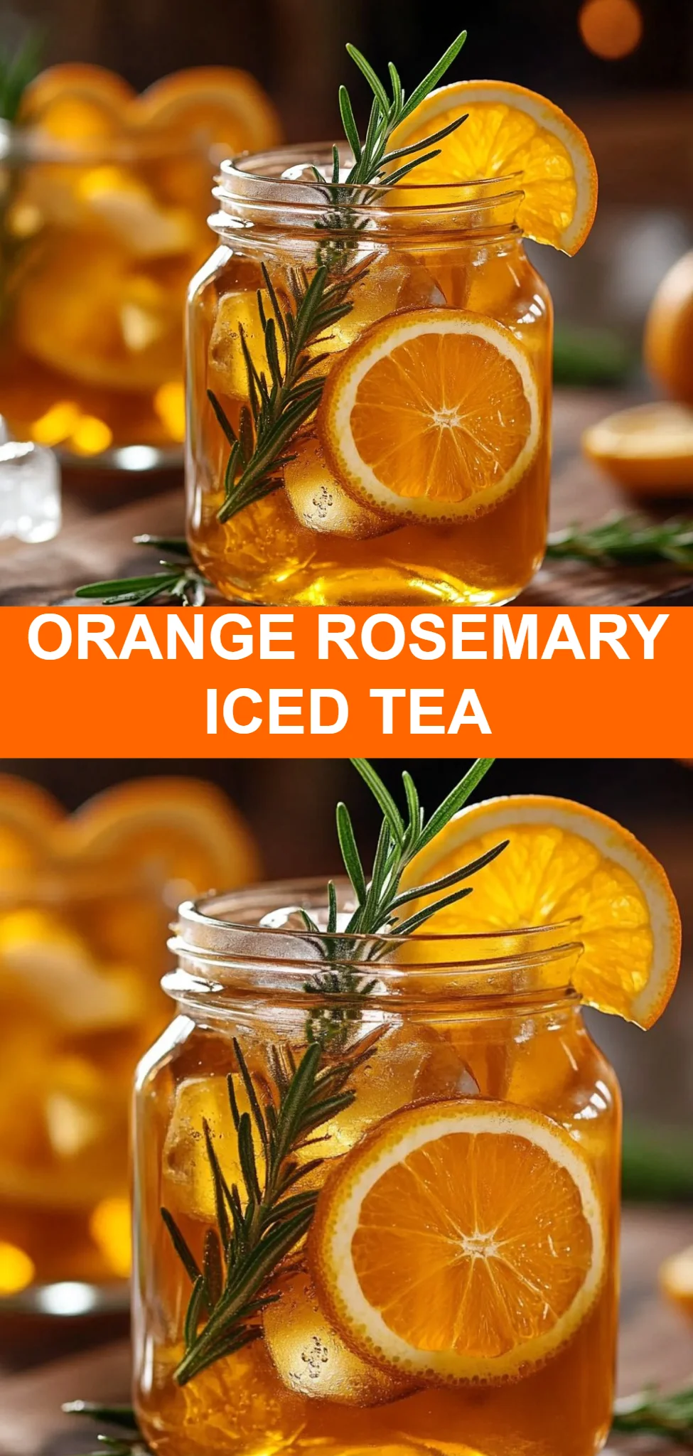 Orange Rosemary Iced Tea