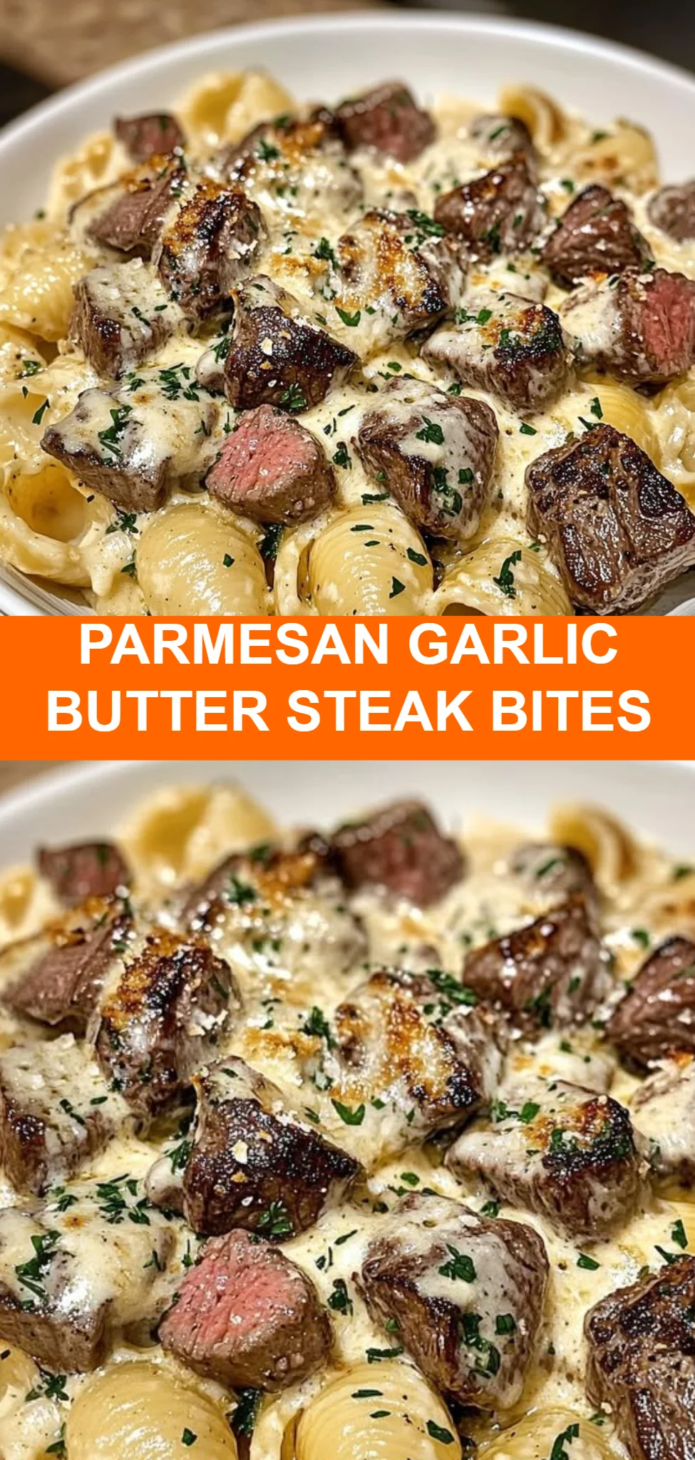 Parmesan Garlic Butter Steak Bites