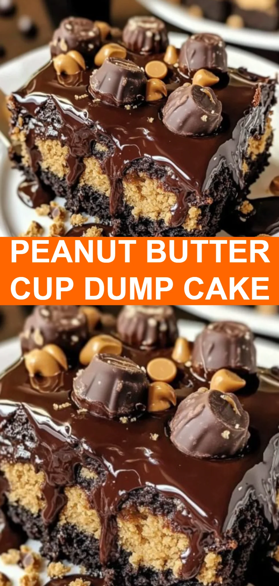 Peanut Butter Cup Dump Cake