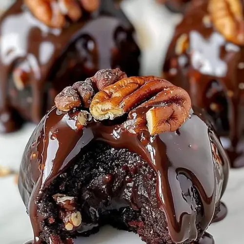 Delicious pecan pie brownies topped with nuts and caramel drizzle