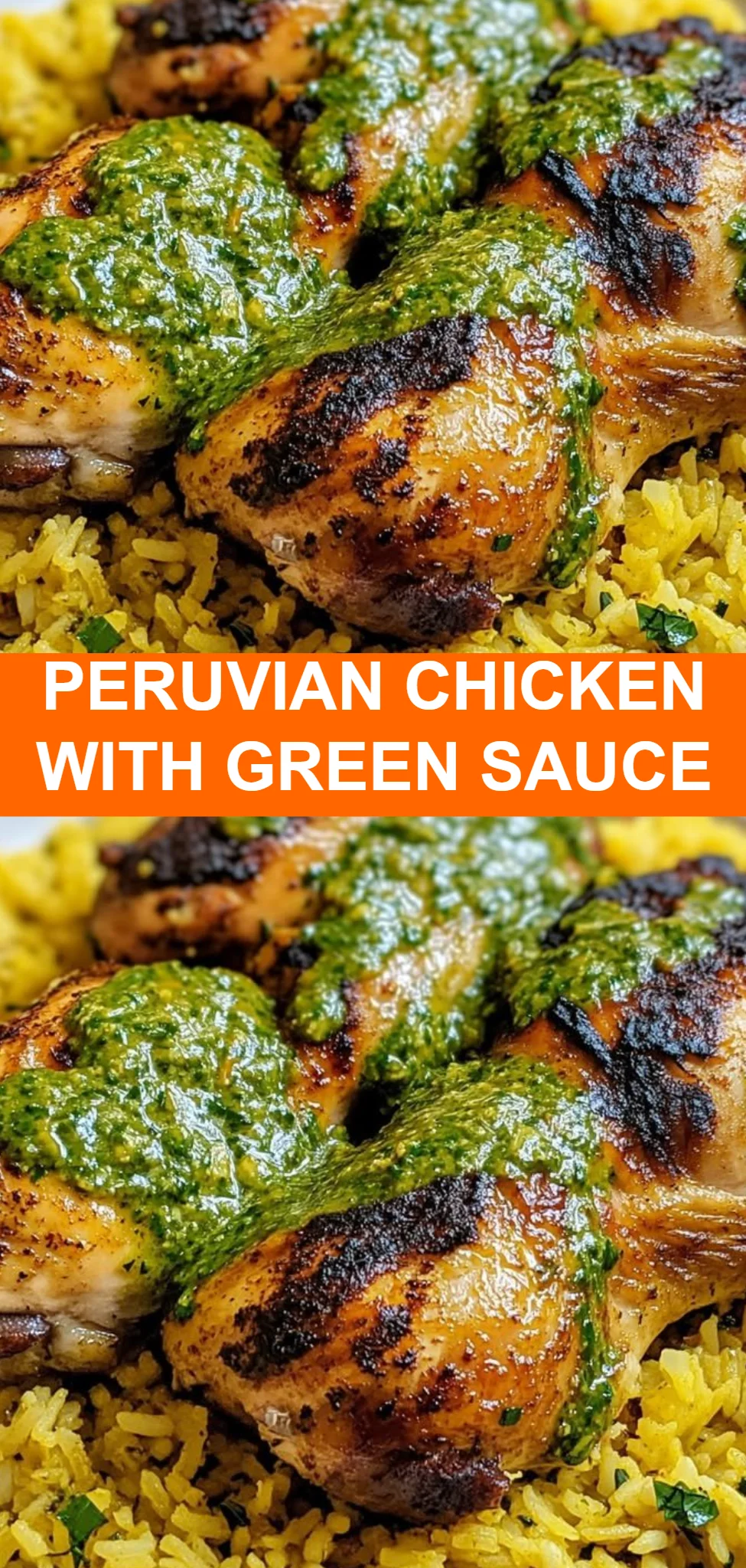 Peruvian Chicken with Green Sauce