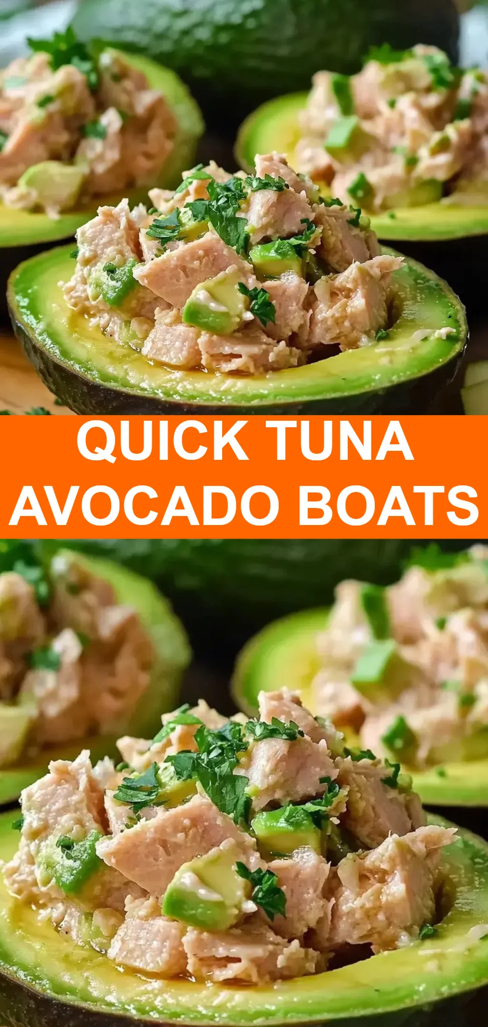 Quick Tuna Avocado Boats