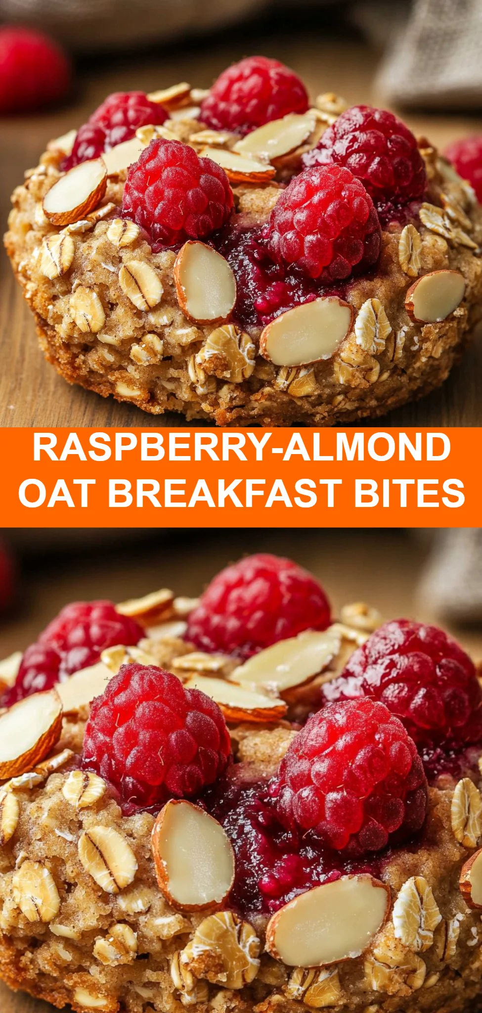 Raspberry-Almond Oat Breakfast Bites
