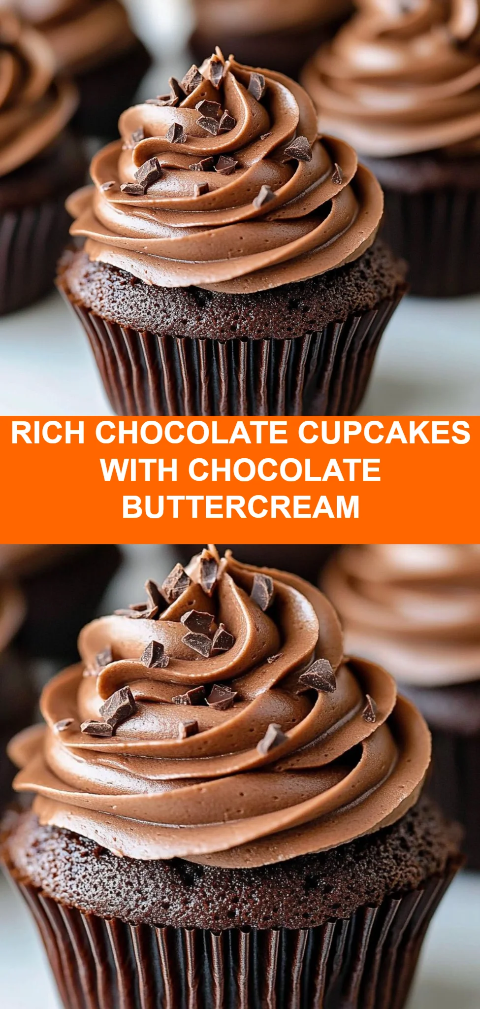 Rich Chocolate Cupcakes with Chocolate Buttercream