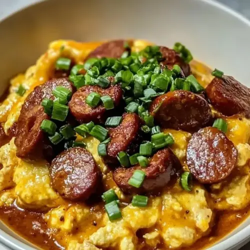 A bowl of Satsuma Breakfast Gumbo garnished with green onions and spices.