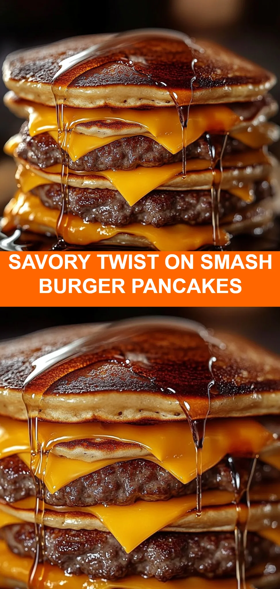 Savory Twist on Smash Burger Pancakes