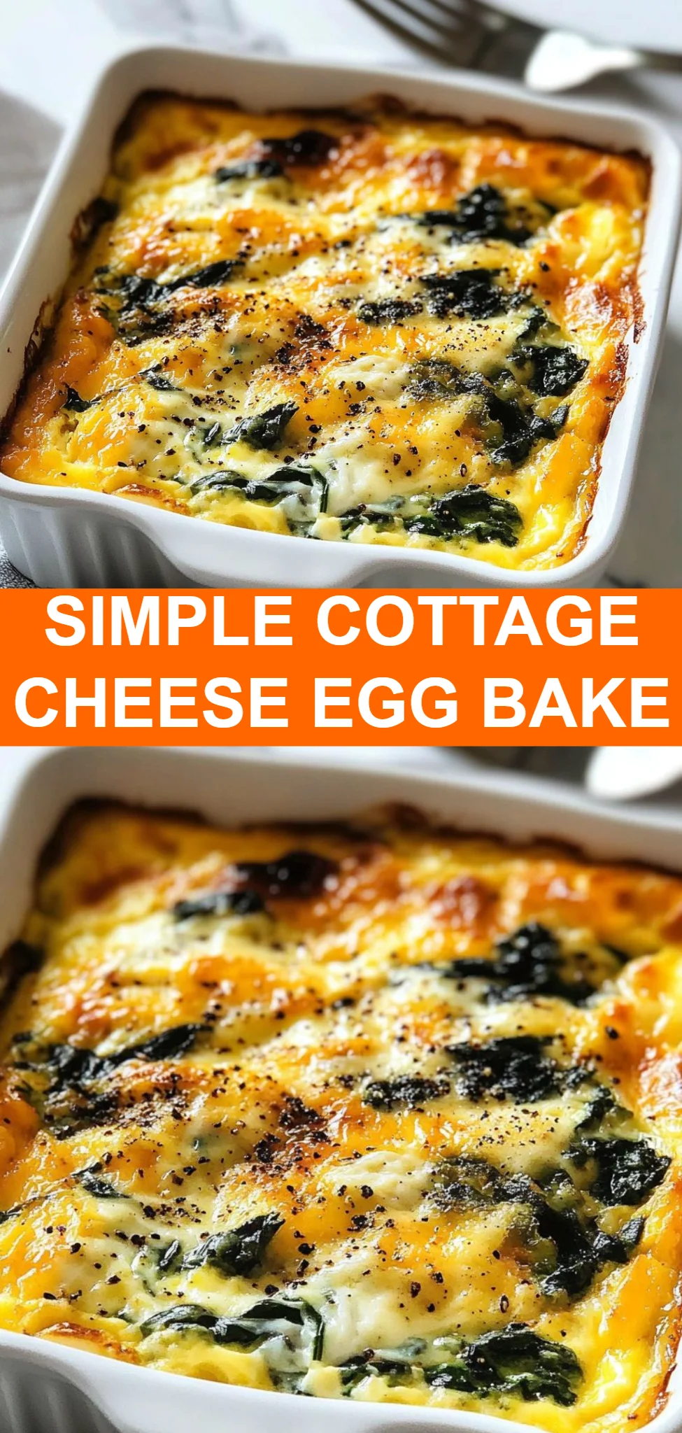 Simple Cottage Cheese Egg Bake