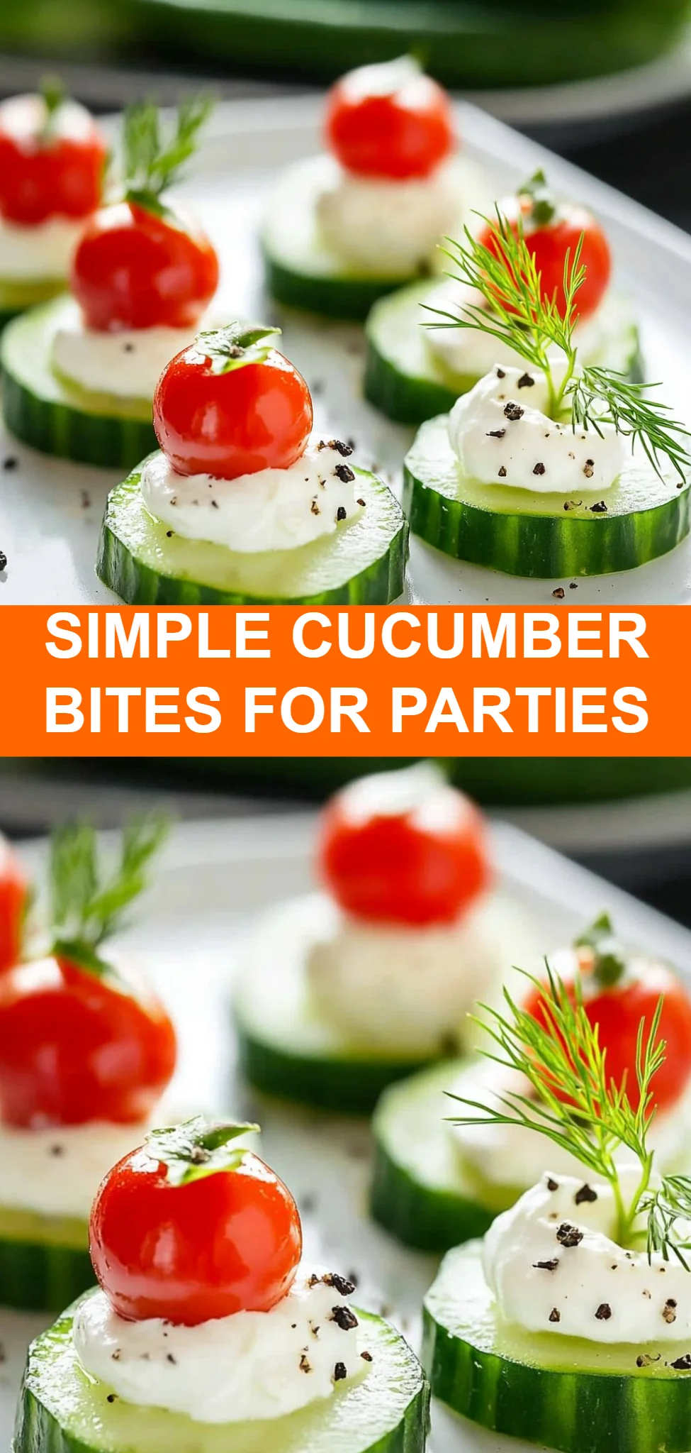 Simple Cucumber Bites for Parties
