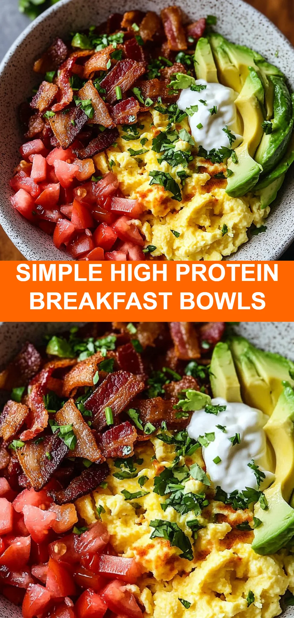 Simple High Protein Breakfast Bowls