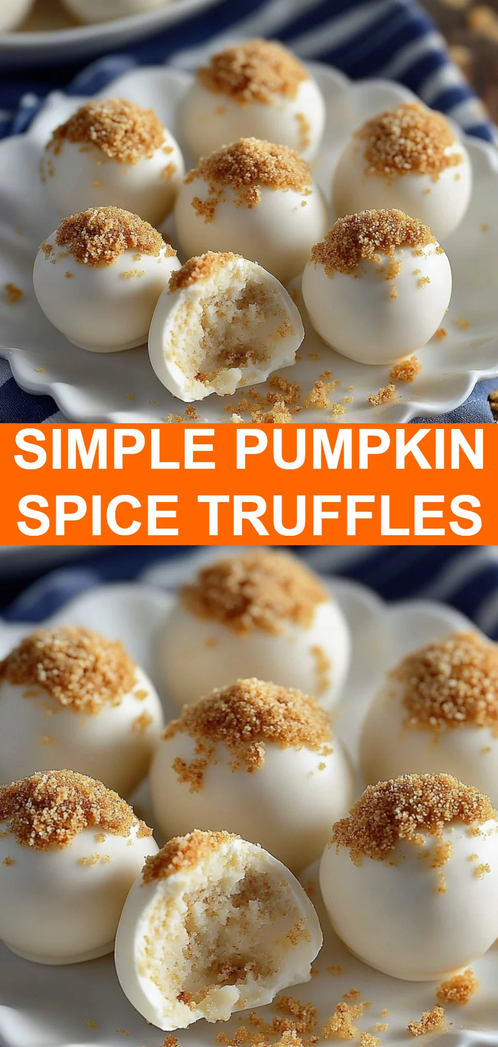 Simple Pumpkin Spice Truffles